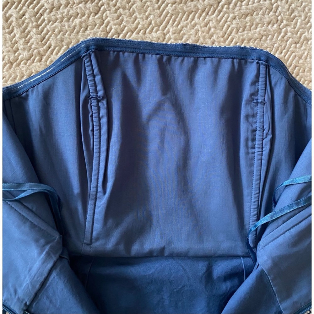 Vineyard Vines Tile Indigo Strapless Dress - 0 - Picture 4 of 9